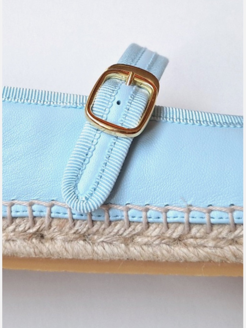 NOT FOR SALE: CHANEL 26S Lambskin Mary Jane Light Blue Espadrilles 2026 - Picture 6 of 11